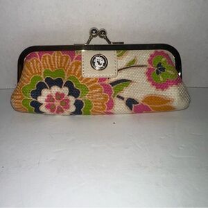 Spartina 449 Floral Clutch with Gold Accents